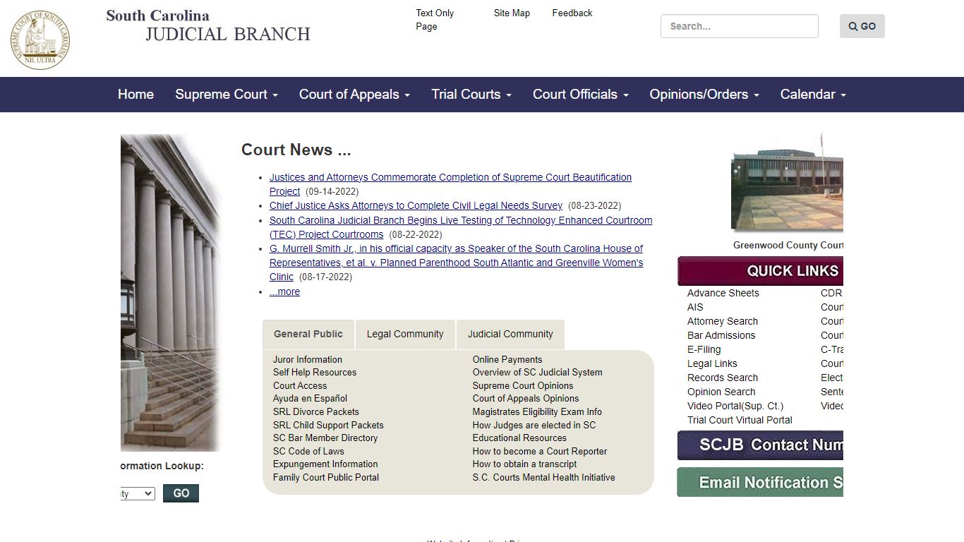 SC Judicial Branch